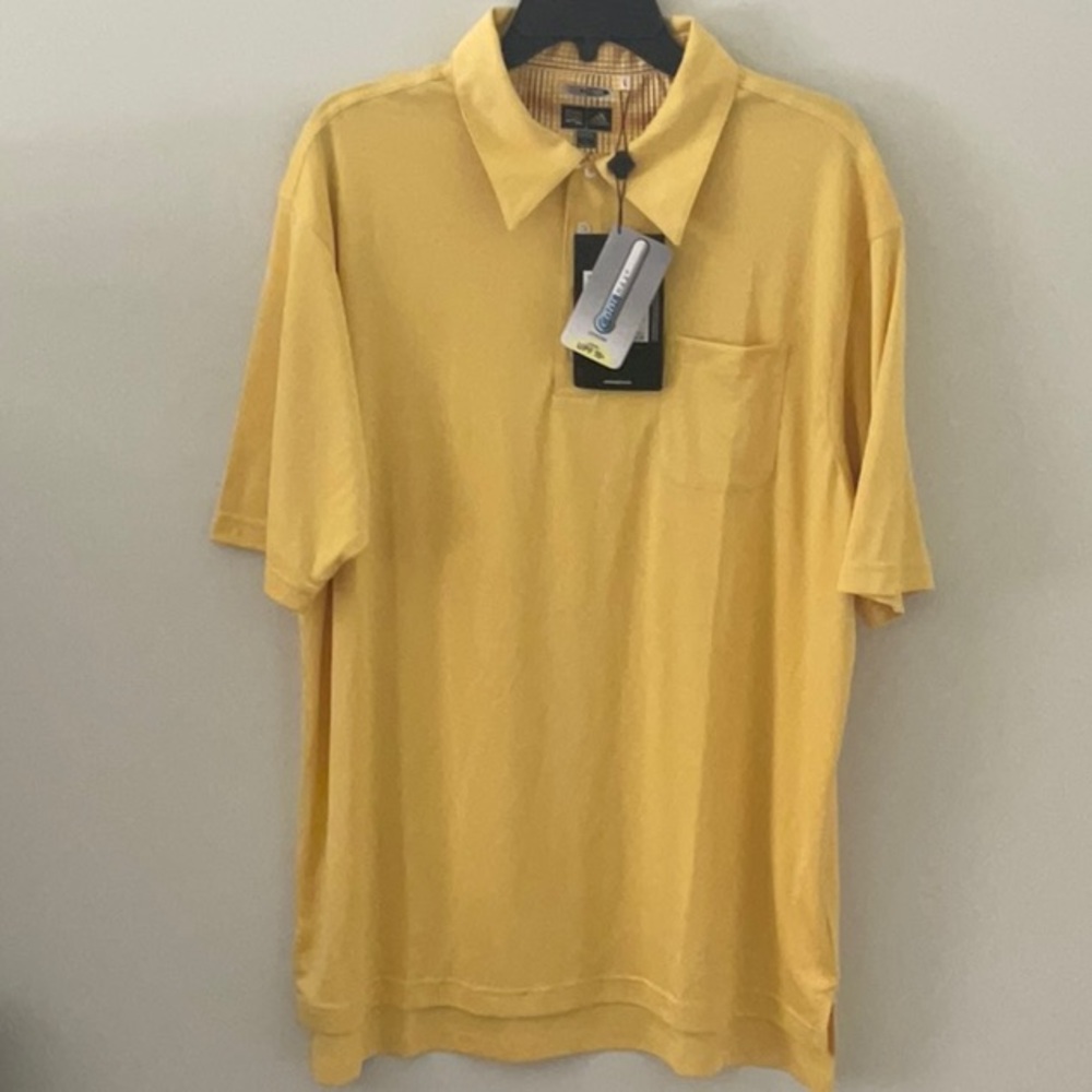 Adidas Climate Cool Golf Shirt - yellow